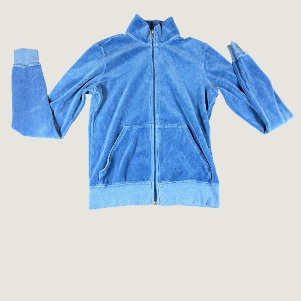 Juicy Couture Electric Blue Velour Zip Jacket‎